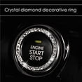 thumbnail image 1 of Crystal Rhinestone Car Bling Ring Emblem Sticker Car Car Bling Interior Decoration, 1 of 9