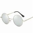 thumbnail image 3 of Polarized Round Sunglasses for Men and Women with Mirrored Resin Lenses Avant Garde Sun Driving and Outdoor Use, 3 of 5