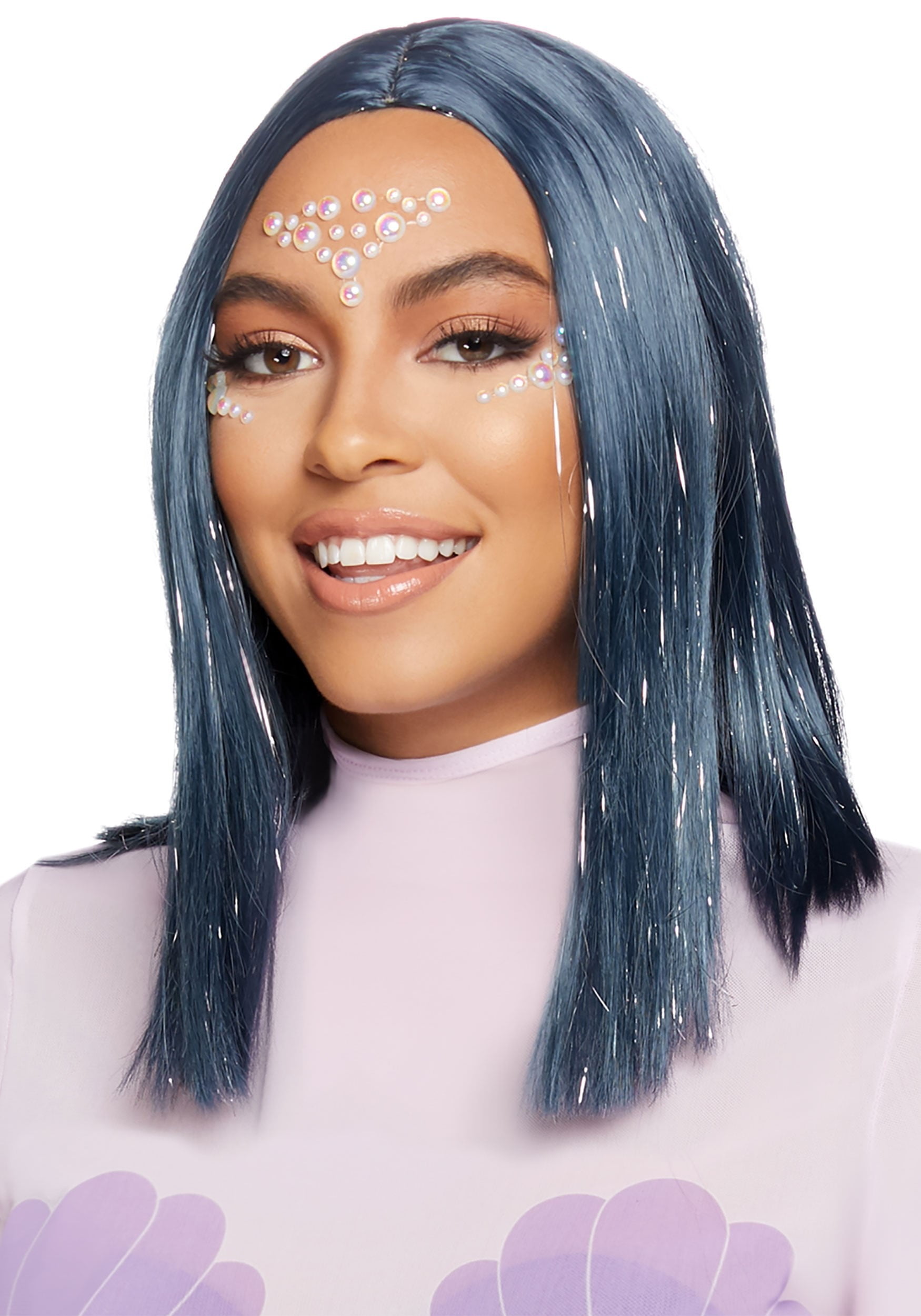 midnight blue wig