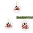 thumbnail image 2 of (Clearance) pdqouc 2020 New Memorial Year Personalized Christmas Accessories Holiday Pendant Santa Doll Xmas Tree Decor Plastic Round Xmas Tree Decor Pendant Christmas Hanging Ornament (Family of 5), 2 of 9