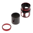thumbnail image 4 of Aluminium + Écrou de Verrouillage en Fibre de Carbone Siège de Moulinet de Pêche Partie de Construction DIY Rouge, 4 of 8