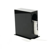 Mind Reader Plastic Utensil Stand, Cutlery Dispenser, Plasticware Sorter for Restaurant, Diner, Picnics, Black