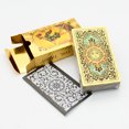 thumbnail image 1 of Cartas de Tarot de lámina de oro nuevo de oro rosa, juego de mesa de Tarot, juguete de PVC resistente al agua y al desgaste, exclusivamente para ventas directas, 1 of 5