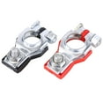 thumbnail image 3 of iSpchen 2pcs Car Battery Terminal Clamp Connectors Positive Negative Release Disconnect, 3 of 10