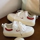 thumbnail image 1 of Zapatos blancos para niños, primavera y otoño, suela gruesa, zapatillas para correr, zapatillas casuales que combinan con todo para estudiantes, 1 of 5