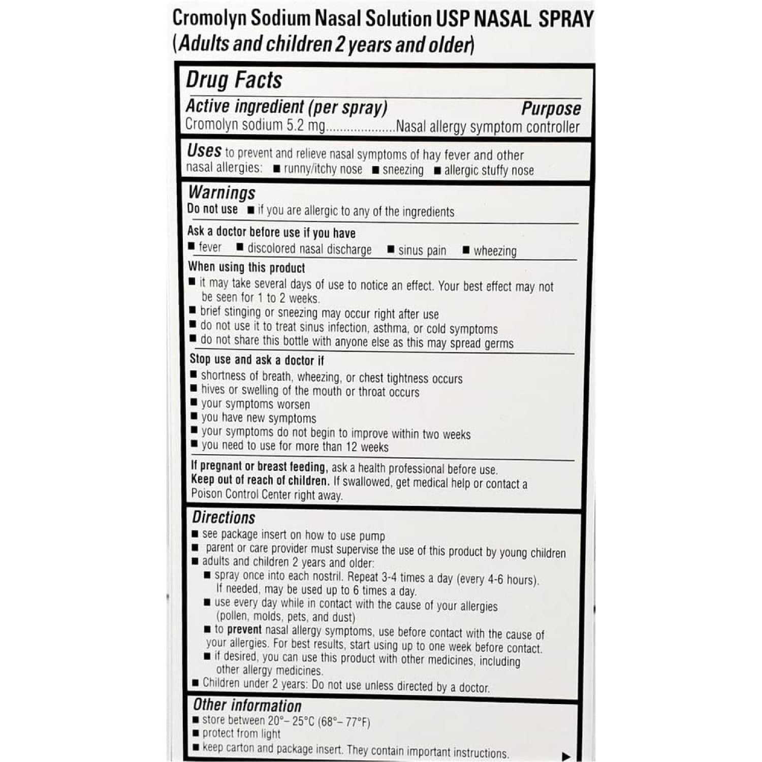 Healthguard Cromolyn Sodium Nasal - .88 oz, Pack of 5