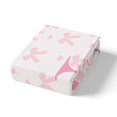 thumbnail image 3 of Pink Bow Duvet Cover,Initial Letter N Chic Romantic Quilt Cover(No Filler),Princess Style Bowknot Love Hearts Girly Fairy Bedding Set with 2 Pillowcases,Kawaii Pink Teens,Queen Size, 3 of 6