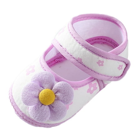 

TAIAOJING Toddler First Walker Sandals Baby Girls Soft Shoes Walkers Shoes Colorful Flowers Princess Shoes Sandals Flat Walkers Shoes Non-Slip Shoe