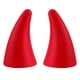 thumbnail image 1 of ColoMX 2 piezas Auto Elasticity 3D Devil Horns Sticker Bumper Decor Dispositivo anticolisión, 1 of 7