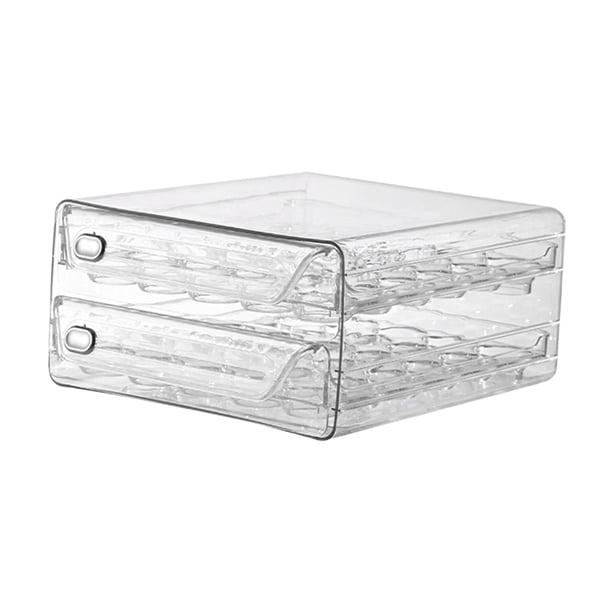 Bandeja para guardar huevos, organizador de cajones para huevos en el refrigerador, contenedor para huevos, soporte para huevos 60 cuadrículas