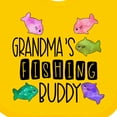 thumbnail image 4 of Inktastic Grandma's Fishing Buddy with Colorful Fish Boys or Girls Baby Bib, 4 of 4