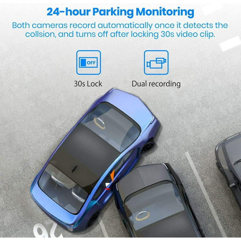 Auto-Vox Rear View Mirror 9.35'' Monitor Camera OEM Look Touch