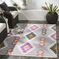thumbnail image 4 of BoutiqueRugs Marchwiel Southwestern Area Rug - Outdoor Safe - Navy, Rust, Fuchsia - 5'3" x 7', 4 of 6