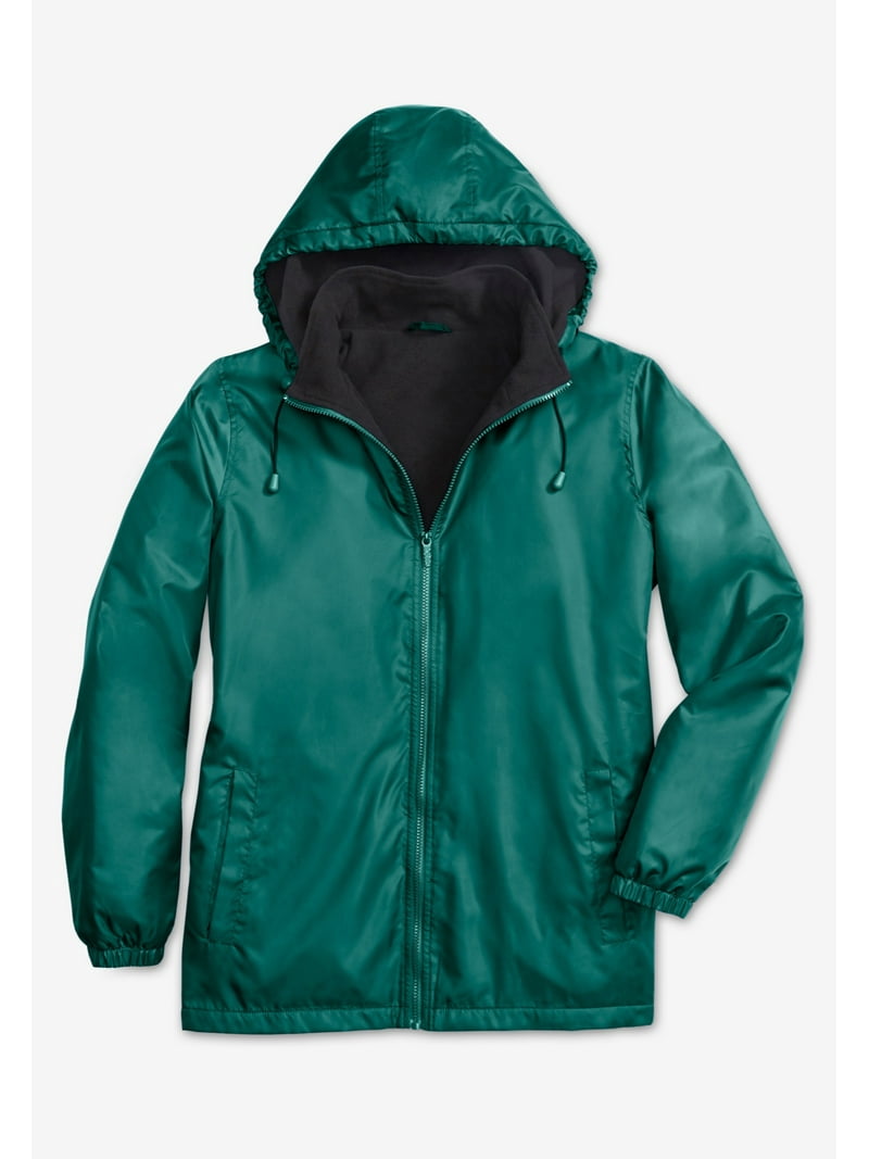 Totes Women‚Äôs Plus Size Raincoat, Three-Season Storm Jacket