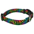 thumbnail image 5 of Deluxe Tie Dye Stripes Dog Collar - Made in The U.S.A., 5 of 6