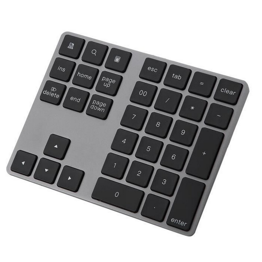 Vbestlife Bluetooth Wireless Numeric Keypad Mini 34 Key Numeric Keypad Wireless Keyboard With