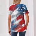 thumbnail image 5 of 250th Anniversary USA Shirt Short Sleeve Shirts for Women Womens Tops T Sunflower Print Flag Blouse, 5 of 5