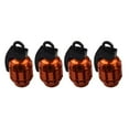 thumbnail image 2 of funtasica Auto Tire Adaptor Anodized Valve Stem Tires Cap Universal Plastic 4 PCS/Set Rims Wheels For SUV Orange, 2 of 5