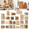 thumbnail image 7 of Wooden DIY Cookie Moulds - Embossed Decorative Baking Tools for Christmas & Thanksgiving, Ideal for Festive Cookies, Cakes & Desserts, 7 of 7