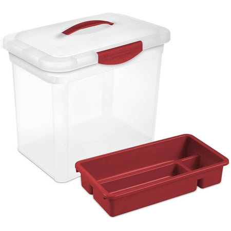 Sterilite Infra Red Bow Box, 2 Piece