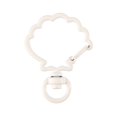 thumbnail image 1 of 10pcs/Lot 2x40mm Metal Hollow Shell Shape Keychain Split Key Ring Swivel Lobster Clasp Connector For DIY Bag Belt Dog Mask Chains White, 1 of 9
