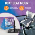 thumbnail image 3 of Boat Seat Pin Mount Boat Seat Pedestal Pin Seat with Spring for Jon Boat Seats, 3 of 6