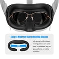 thumbnail image 2 of 7 in 1 PU Leather Foam Face Mask Replacement Pad Comfort Accessories Kit for Quest 2-Black, 2 of 8