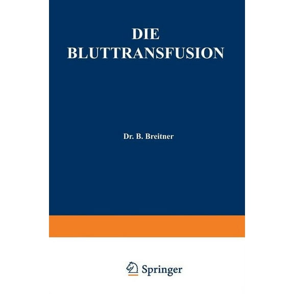 Die Bluttransfusion, (Paperback)