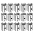 thumbnail image 1 of Unique Bargains Round Coupling Nut M10 to M6 Adapter Screw Thread Convert Sleeve Connector Rod Bar Stud Tube Nut Silver 15 Pack, 1 of 4
