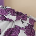 thumbnail image 4 of NOLDARES Newborn Baby Girl Outfit Ruffle Romper Dress Shorts Coming Home Clothes Set(Purple,0-3 Months), 4 of 6