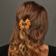 thumbnail image 2 of Ofertas Únicas 1 Pc Clip para el Cabello Diadema Sombrero Clips para Mujeres Negro Naranja, 2 of 5
