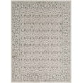 thumbnail image 2 of Hauteloom Aredea Bohemian Dotted Area Rug for Living Room, Bedroom, Dining Room - Transitional Damask Carpet - Medium Pile - Black and White, Charcoal - 18" Sample, 2 of 16
