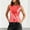 Red, variant on CYMMPU Women's Metallic Sleeveless Top, Round Neck Shiny Fabric Blouse with Form-Fitting Cut, Party & Night Out Wear Hot Pink XXL