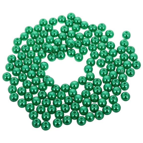 LITINKIMI 300Pcs Abs Beads for Diy Jewelry Making Green Round Supplies
