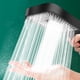 thumbnail image 2 of Filtro de carbón de cabezal de ducha portátil 3 modos de pulverización Negro Como se describe, 2 of 8