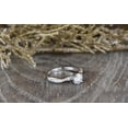 thumbnail image 3 of Dash Jewel 1.2 Ct Round Cut Diamond Ring - 14K White Gold Plated Infinity Ring - Criss Cross Design for Her - Celebrate Your Love with This Elegant Piece - Timeless Keepsake for Special Occasions, 3 of 3