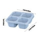 thumbnail image 4 of Xihbxyly Lonchera de Paja de Trigo, Contenedor de Alimentos con Diseño de Cuatro Compartimentos, Tapa Transparente para Refrigerios, Almacenamiento Apilable y Fácil de Limpiar, Ideal para Picnics Al, 4 of 7