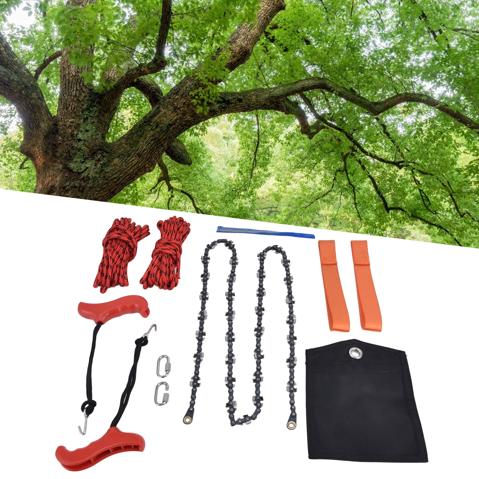 Ymiko Hand Rope Chain Saw Efficient Both Sides Teeth Blades Folding