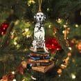 thumbnail image 5 of Xihbxyly Liquidación de Verano Colgante En Forma de Árbol de Navidad, Adorno de Navideño En Forma de Perro, Colgante de Trineo, Libros Navideños, Adorno de Acrílicos, Regalos de Amantes de Los Libros, 5 of 5