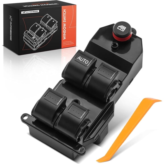 A-Premium 20 Pins Master Power Window Switch Compatible with 2002 2003 2004 2005 2006 Honda CR-V CRV, Front Left Driver Side, Replace# 1S10296