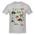 thumbnail image 4 of Bingfone Cute Dinosaurs Men'S Loose Fit Short-Sleeve Pocket T-Shirt, 4 of 7