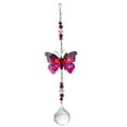 thumbnail image 2 of Yesbay Window Decorative Sun Catchers Prisms Butterfly Hanging Crystal Pendant Decor,Pink, 2 of 7