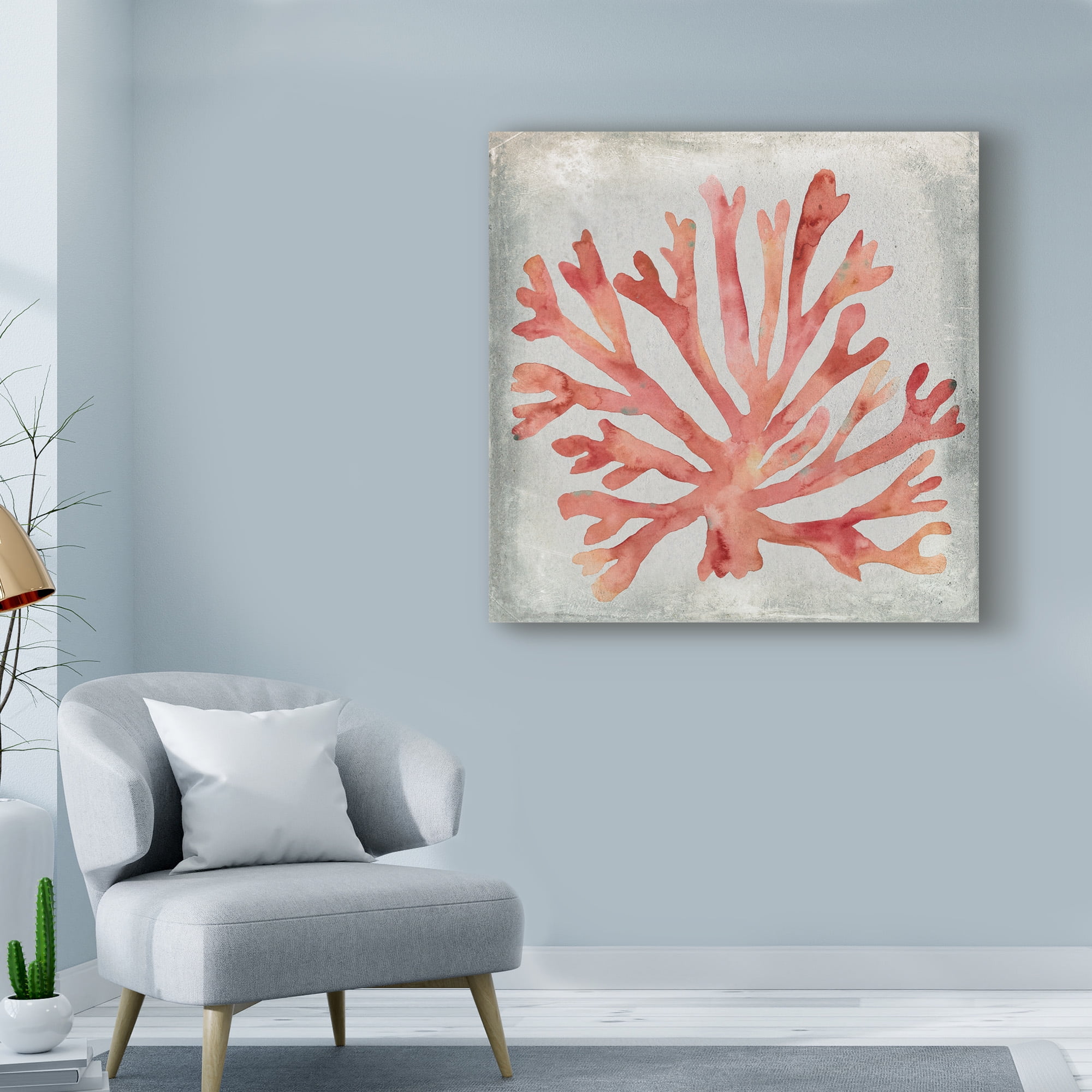Trademark Fine Art 'Watercolor Coral III' Canvas Art by Megan Meagher