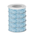 thumbnail image 2 of 5 Rolls Christmas Ribbon 1.5 inch Wide Decorative Ribbon for Gift Wrapping and Holiday Decorations Light Blue Icy Texture, 2 of 7
