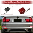thumbnail image 2 of Unique Bargains Rear Left Car Tow Hook Cover Cap for BMW X5 E70 2011-2013 Hook No.51127271815 Red Plastic 1 Pc, 2 of 6