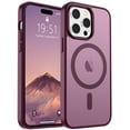 thumbnail image 1 of Funda magnética SUPFINE para iPhone 14 Pro, color rojo vino, 1 of 7