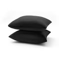 thumbnail image 2 of Cheer Collection Set of 2 Hollow Fiber Filled Couch Pillows, 26" x 26" - Black, 2 of 4