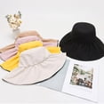 thumbnail image 5 of Sombrero de pescador de moda para verano, playa, ala ancha, sombrero de viaje plegable, 5 of 5