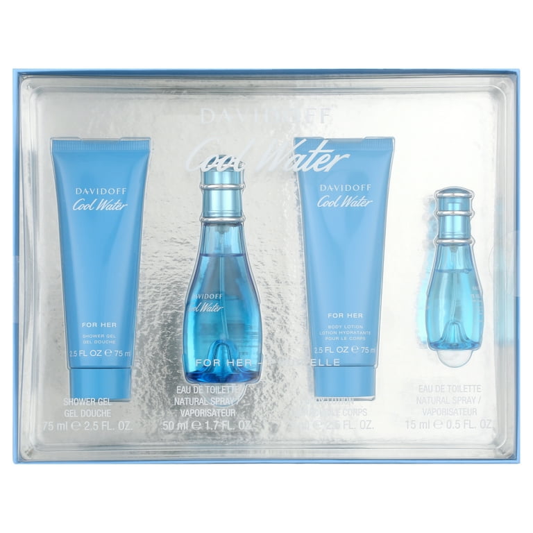 Cool Water by Davidoff, Piece Gift Set for Women