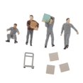 thumbnail image 4 of KLKCMS Porter Worker Figurine Gris, 4 of 9